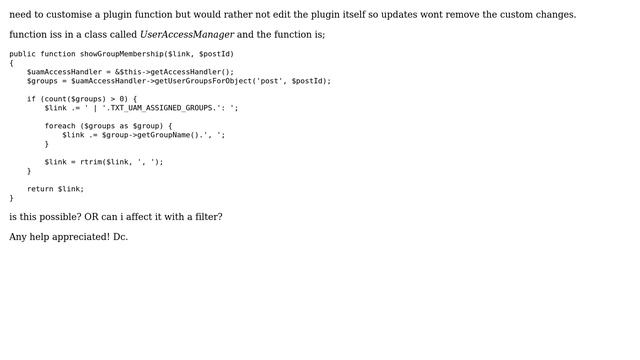 Wordpress: overwrite a plugin function in functions.php смотреть онлайн