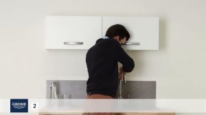 Как установить смеситель для кухни GROHE с выдвижным изливом