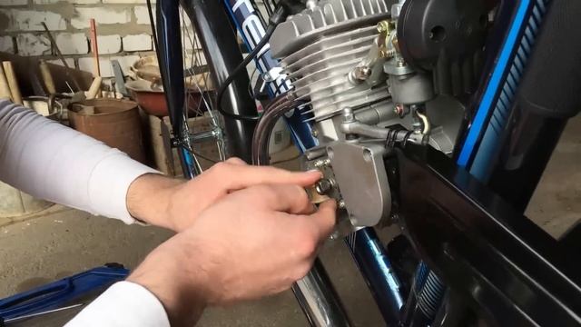 Установка ручного стартера (армстартера) на двигатель F-80. Мотовелосипед за14000 рублей.Проблемы.