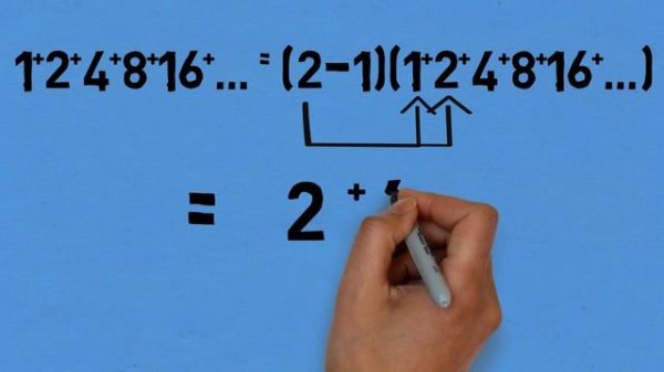 Sum of Infinite Series. 1+2+4+8+16+...= ? Infinite Sum WTF#1 ( Hindi) #DIV