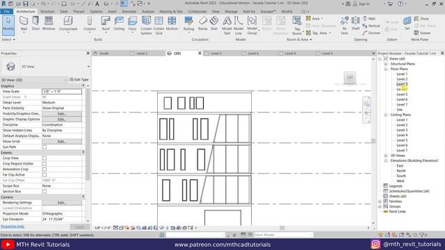 Revit Tutorial - Facade Design |  Revit Facades Tips And Tricks Tutorial