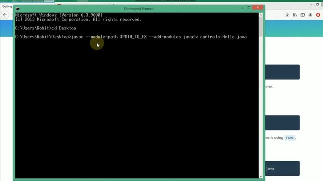 How to compile/run javafx program in cmd(command prompt) смотреть онлайн