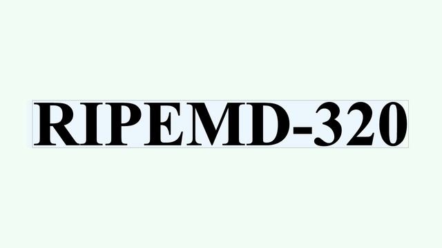 RIPEMD-320 смотреть онлайн
