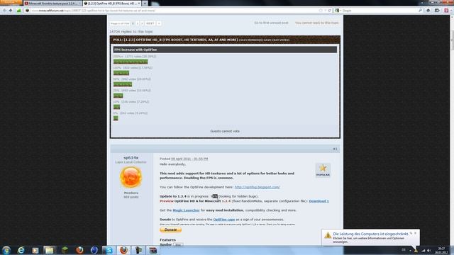 Minecraft Optifine 1.2.5 [Full HD] [GER] смотреть онлайн