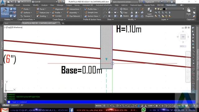 AUTOCAD CIVIL 3D 2018 - RED DE ALCANTARILLADO SANITARIO смотреть онлайн