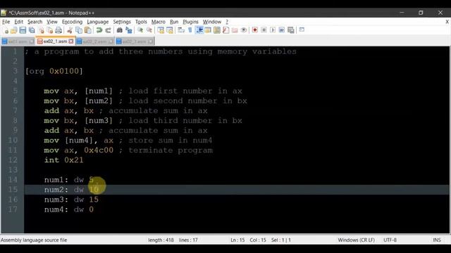 7. CS401 - Variable Declaration & Direct Memory Addressing смотреть онлайн