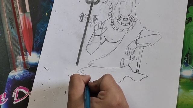 Drawing of Lord Bholenath ( Timelapse ) || MARVIN SOMALIYA || смотреть онлайн