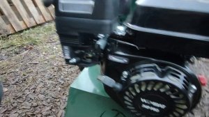 Как завести бензиновый двигатель на измельчителе. 7л.с. Wombat (Lifan)