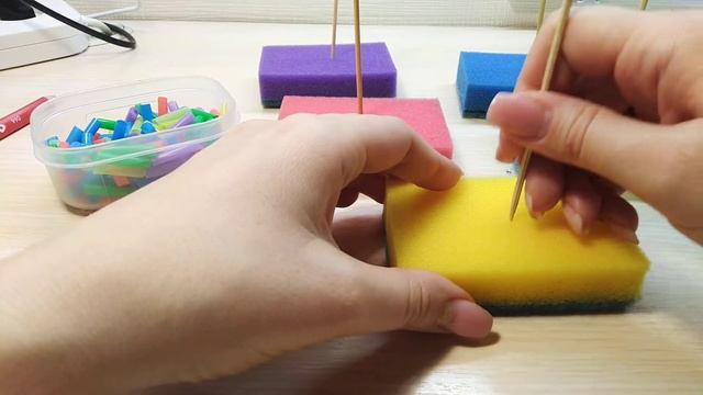 Сортер из трубочек.