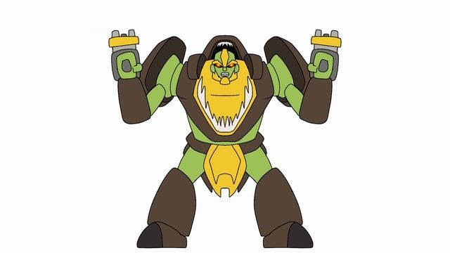 Transformers Beast Wars Animated/Kingdom Maximal scientist Rhinox transformation смотреть онлайн