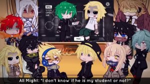 Pro Heroes & LOV react to UNTOUCHABLE + ??? ◀Villain¡Deku¡AU▶ [Bnha/Mha]