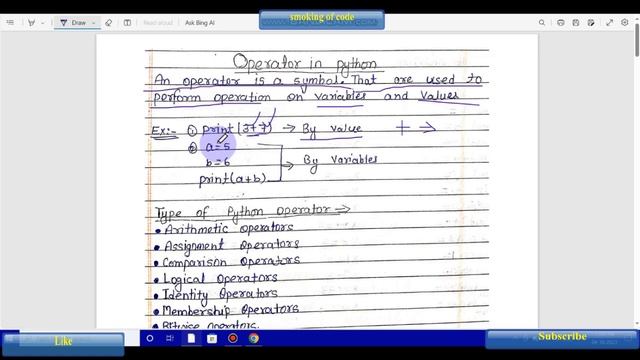 (16).Operator & Operator Types in Python (@smokingofcode ) смотреть онлайн