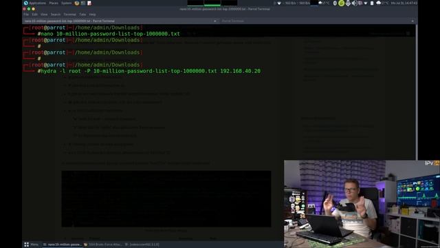 SSH Brute-Force Attack - Wir hacken uns jetzt ein.. (Parrot OS) #kali смотреть онлайн