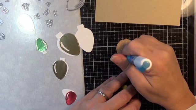 Christmas 2019| Lawn Fawn String Lights | Tim Holtz Christmas Ribbons | Tim Holtz Metallic cardstoc смотреть онлайн