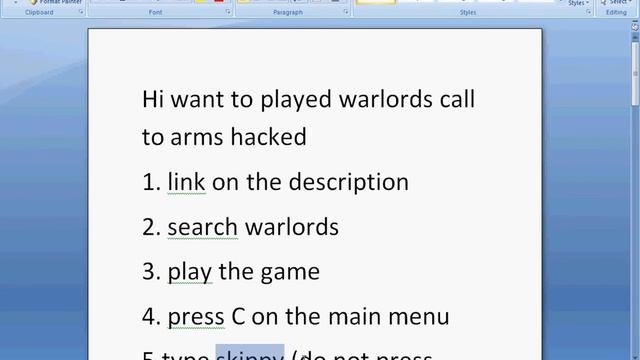 Warlords call to arms Hack смотреть онлайн