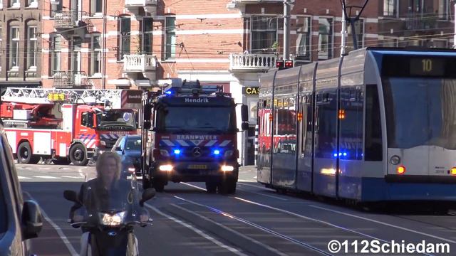 3X Autospuit Hendrik (ASH) met spoed naar OMS-Meldingen in Amsterdam смотреть онлайн
