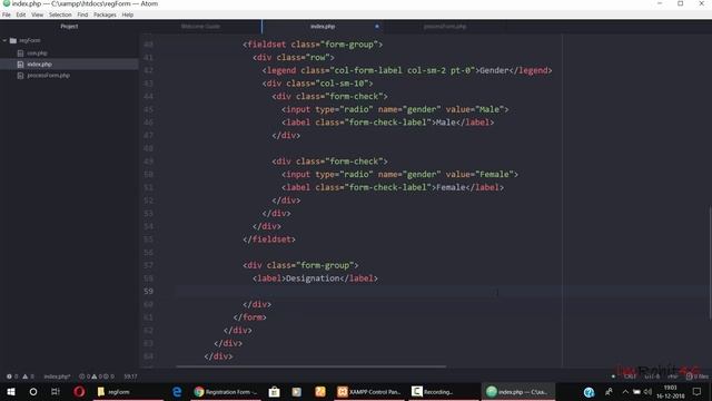 How to Create Registration Form Using HTML, Bootstrap, PHP & MySQL - Part 1 смотреть онлайн