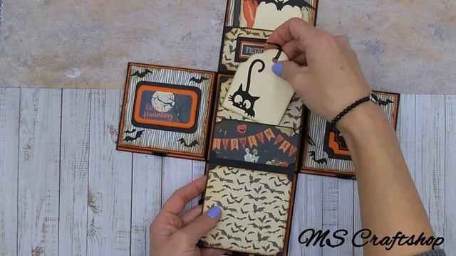 Happy Halloween Exploding Box, Scrapbooking - A Unique Gift Idea, Presentation