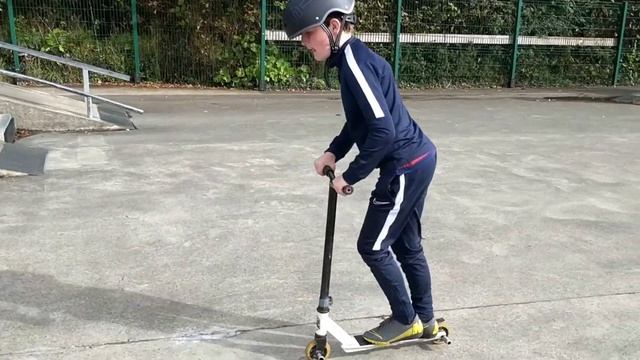 Scooter Tricks - 180 Off A Ledge