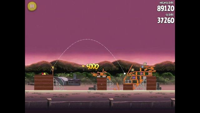 Angry Birds Rio Airfield Chase 9-13 91370 points 3 Stars Walkthrough gameplay смотреть онлайн
