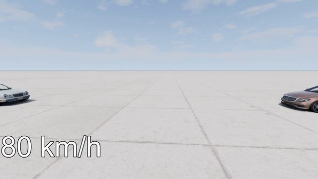 Mercedes W210 Vs Mercedes W213! 150 Km/H CRASH TEST! - BeamNg Drive