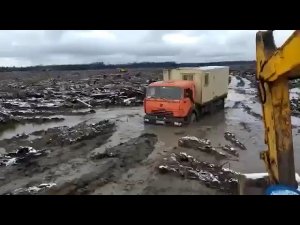 Гусеницы на КАМАЗ на объектах