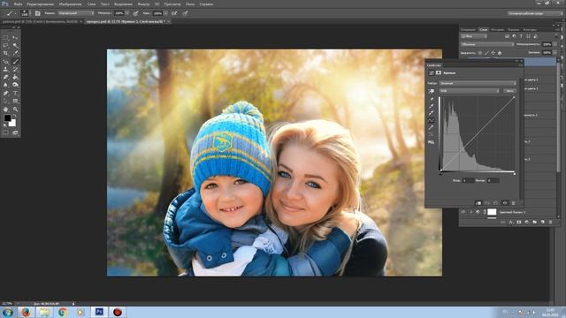 Photoshop - художественная обработка фото с заменой фона смотреть онлайн