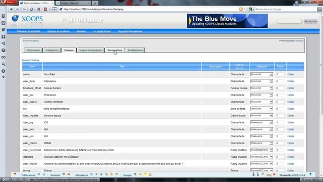 Astuce Xoops : Permission d'affichage des champs du module Profile dans les infos du membre смотреть онлайн