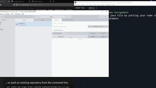 GitHub Teacher Basics 3.5 - Creating a Repo with Sublime Text смотреть онлайн