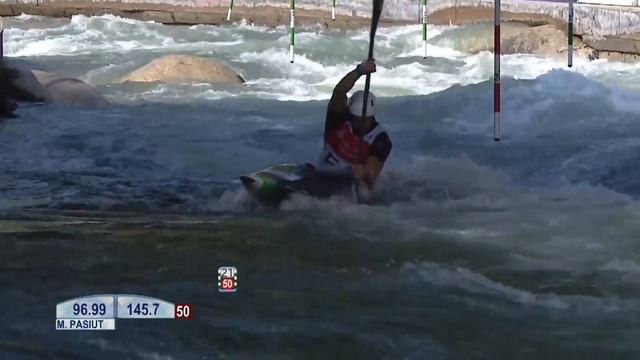 2018 ICF Canoe Slalom World Cup 3 Augsburg / Semis – C1w, K1m смотреть онлайн