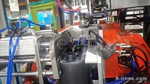 Экструдер для производства канистр, бутылок, банок. Термопластавтомат, ТПА,  выдув из ПНД, HDPE, 2