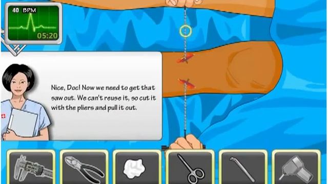 Leg Surgery Game смотреть онлайн