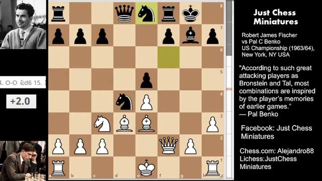 Bobby Fischer's Memorable Game against Pal Benko. Romp (1963) смотреть онлайн