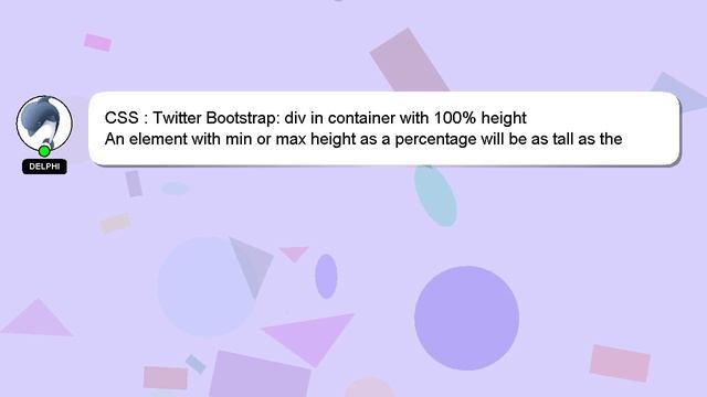 CSS : Twitter Bootstrap: div in container with 100% height смотреть онлайн