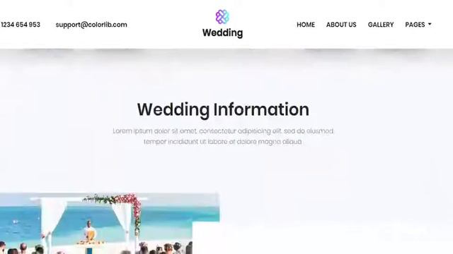 Wedding Invite Website Template - 2019 смотреть онлайн