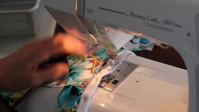 Sy stretch, tvillingnål - Stretch sewing, twin needle / Janome MC5200 смотреть онлайн