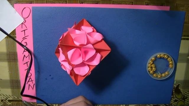 折り紙 花 くす玉 　🌹　how to make Kusudama Flower Cube 🌹 Кусудама Цветочный Куб krasn смотреть онлайн