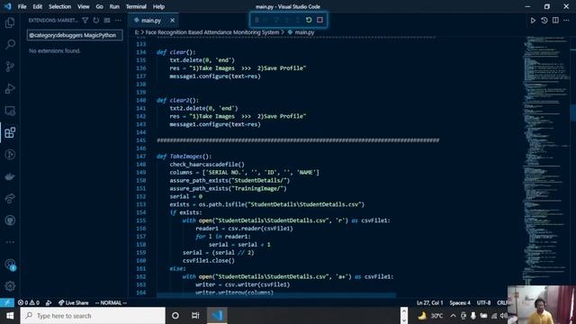 Face Recognition Based Attendance Monitoring System using Python || Full Explanation || Live || tes смотреть онлайн