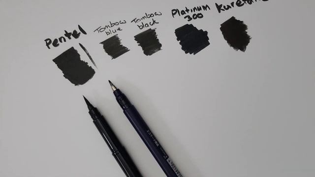 Pentel Brush Pen Review And Comparison Pentel Pocket Art