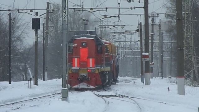 Вот это машины! Техника Санкт-Петербурга 9-1: снегоочиститель СДП-М 2555 + ТЗМ18В - 017 (26.01.19) смотреть онлайн