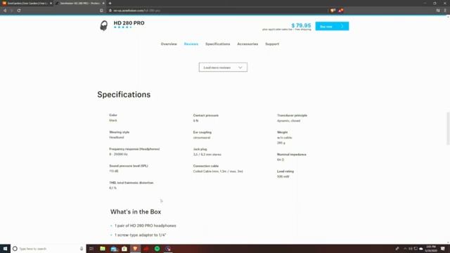Sennheiser HD 280 Pro Review / unboxing смотреть онлайн