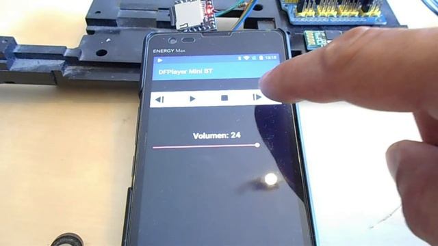 DFPlayer Mini Arduino Android Bluetooth смотреть онлайн