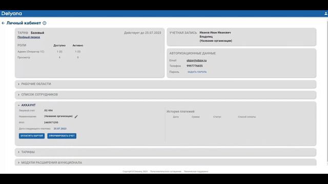 Delyana. Обзор личного кабинета смотреть онлайн