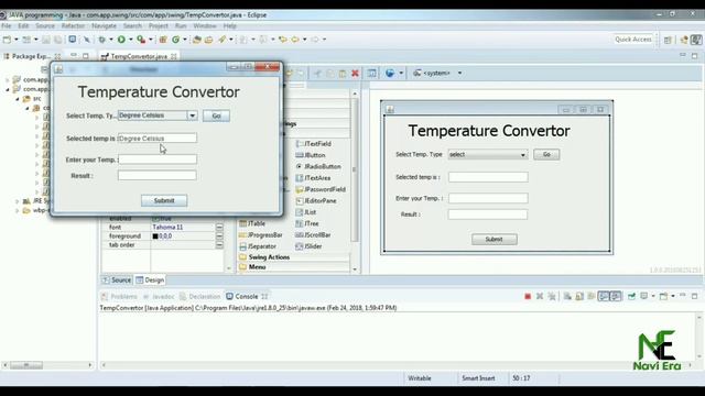 How to make Temperature Convertor in java swing in eclipse смотреть онлайн