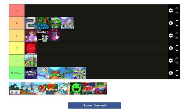 Roblox Obby Game Tier List смотреть онлайн