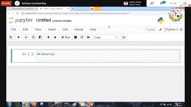 Machine learning approaches for forecasting and planning Webinar by CCET Puducherry смотреть онлайн