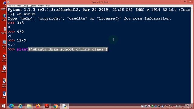 HOW TO USE PYTHON IDLE FOR CLASS 11 IP BY DHIRENDRA SIR SHANTI DHAM SCHOOL смотреть онлайн