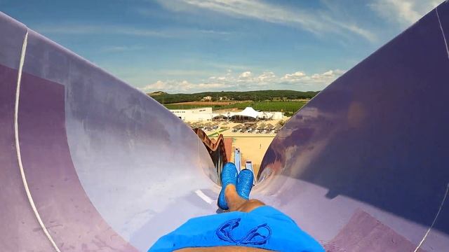 Purple Kamikaze Water Slide At Aquapark Aquacolors Poreč