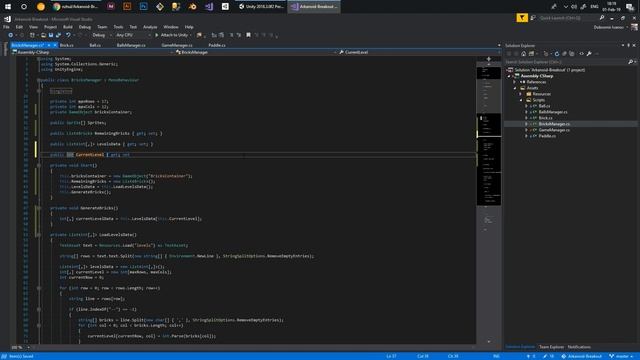 Breakout/Arkanoid - Unity tutorial (E05: Level Generation) смотреть онлайн