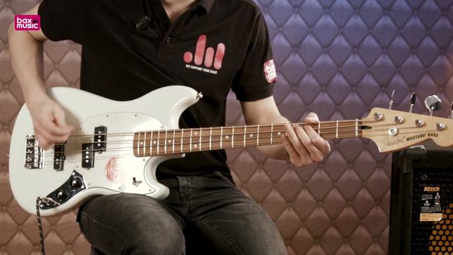 Fender Mustang PJ Sonic Blue JP Basgitaar | Review смотреть онлайн